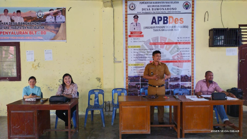 PEMDES BAWONAHONO BERHASIL SALURKAN BLT-DD KEPADA 50 KPM