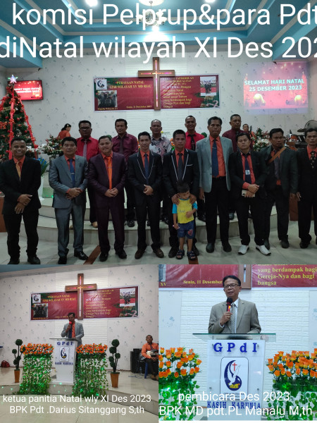 Persekutuan Gereja GPdi Wilayah Lima Belas mengadakan Natal Gabungan