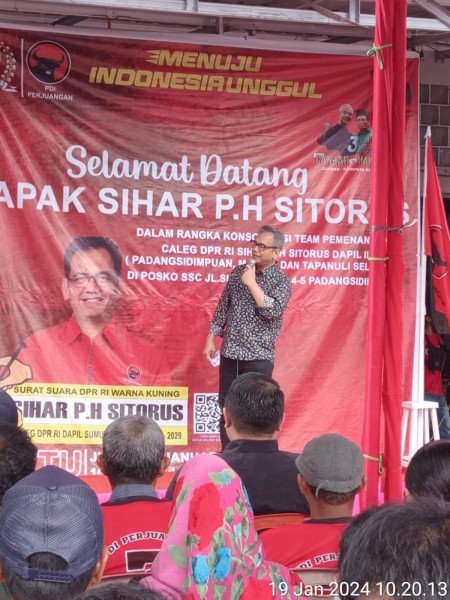 Konsolidasi Tim Pemenangan Bapak Sihar P.H Sitorus di 3 Kabupaten Kota Dapil Sumut II