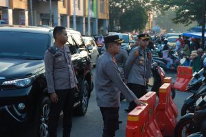 Kapolres Kampar Lakukan Pengamanan Pasar Tumpah Jelang Buka Puasa