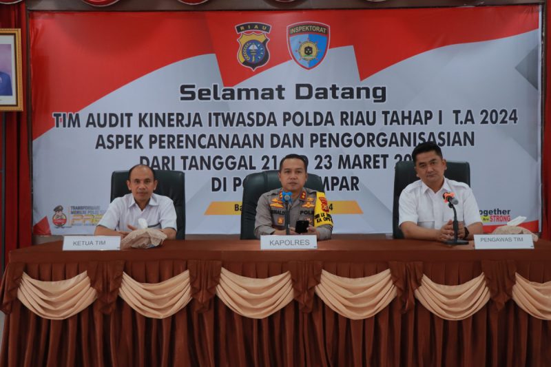 Polres Kampar Terima Tim Audit Kinerja Itwasda Polda Riau