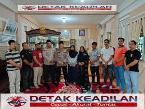 Halal Bihalal Dengan Todat Tomas., Kapolsek Tualang Bersama-Sama Jaga Kondusifitas