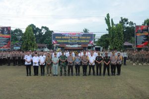 Polres Kampar Laksanakan Apel Gelar Pasukan Operasi Kepolisian Terpusat “Ketupat 2024”