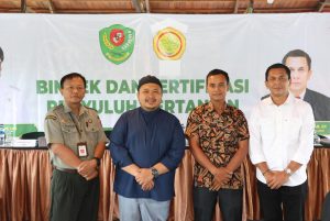 Bupati Tapsel Buka Bimtek dan Sertifikasi dan Mengarahkan Dinas Pertanian Meningkatkan Kompetensi SDM Bagi Penyuluh Pertanian