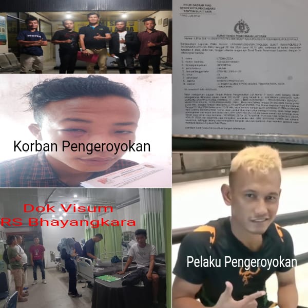 Kuasa Hukum Korban Minta Polsek Bukit Raya Pekanbaru Segera Menangkap Pelaku Pengeroyokan