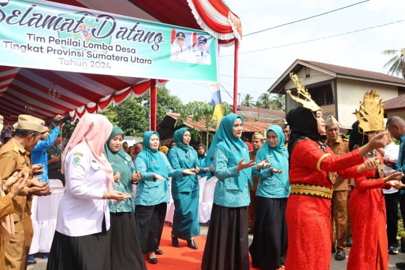 Tim Evaluasi Desa Binaan Provsu Kunjungi Desa Sorimanaon Tapsel