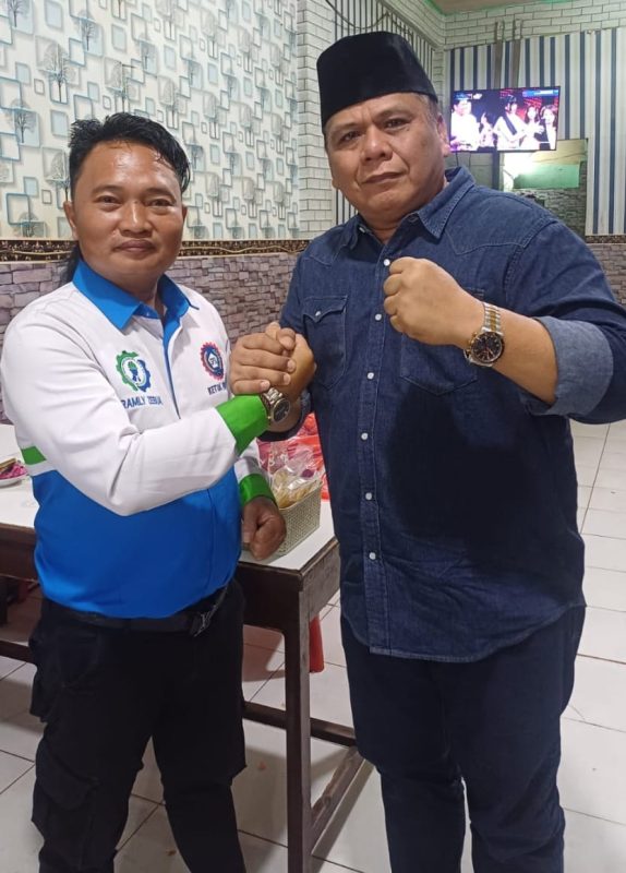 Ketua DPD KSPSI Prov Riau, Nursal Tanjung Terima Audiensi Pengurus Daerah Federasi Serikat Pekerja Kerah Biru-SPSI Riau.