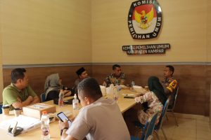 Kunjungi KPU Kampar, Kapolres Bahas Pelaksanaan Pilkada 2024 