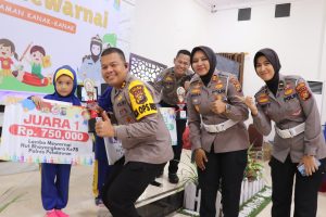 Meriahkan HUT Bhayangkara ke-78, Polres Pelalawan Gelar Lomba Mewarnai Tingkat Taman Kanak-kanak