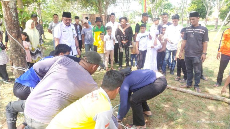 DLH Rohil Laksanakan Penyembelihan Hewan Kurban Idul Adha 1445 H Sebanyak 7 Ekor