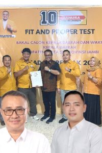 Terlihat Makin Mesra Dean Jerry Pramana Dampingi Alfin di DPD HANURA Provinsi Jambi