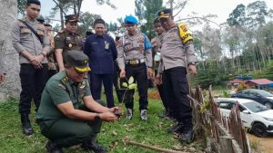Jaga Kelestarian Alam, Kasdim 0417/Kerinci Hadiri Kegiatan Penanaman pohon dalam rangka HUT Bhayangkara