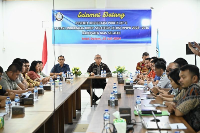 Sekda Ikhtiar Duha Buka Giat KP-I KLHS RPJPD 2025-2045 Kabupaten Nias Selatan