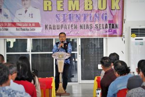 Firman Giawa Buka Rembuk Stinting Kabupaten Nias Selatan Tahun 2024.