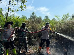 KAPOLRES ROHIL PIMPIN UPAYA PENANGANAN KARHUTLA DI WILAYAH HUKUM POLRES ROHIL BERSAMA STAKEHOLDER