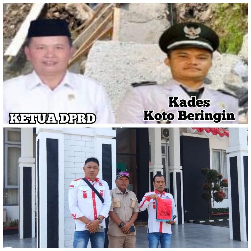 Kades Koto Beringin Kec.Siulak Resmi di laporkan Oleh Aliansi Wartawan dan LSM Kerinci Mudik