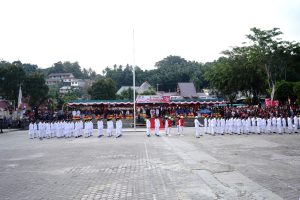 Upacara Penurunan Bendera HUT KE-79 KEMRI Di Nisel Berlangsung Khidmat