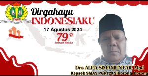 Drs ALFA SIMANJUNTAK, M.pd Mengucapkan Dirgahayu Republik Indonesia Rayakan HUT Ke- 79