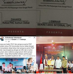 Pilih Dukung Sang Juara Alfin-Azhar, Pasutri Kader dari PDI-P Nyatakan Sikap Keluar dari Partainya