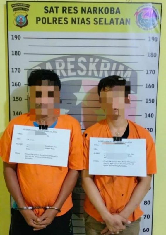 Apresiasi… Polres Nisel Berhasil Tangkap 2 Orang Warga Teluk Dalam Diduga Jual Sabu