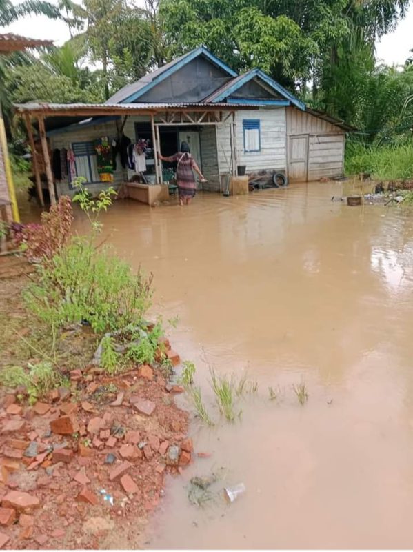 Sudah Beberapa Bulan,Satu Rumah Tangga Di Kepenghuluan Bangko Bakti,Terpaksa Mengungsi Atau Mengontrak Rumah Di luar