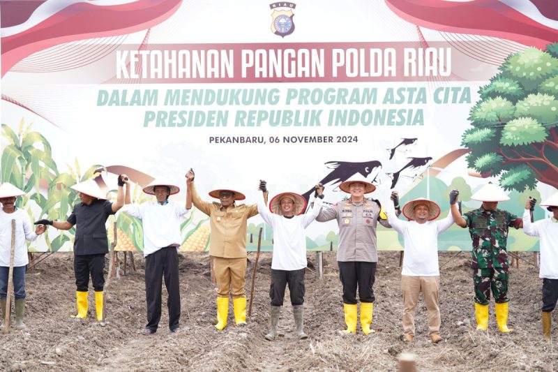 Dukung Program Asta Cita Presiden, Polda Riau Launching Ketahanan Swasembada Pangan untuk Indonesia Emas 2045