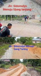 Warga Protes, PPTK Diminta Turun ke Lokasi, Dua Proyek Peningkatan Jalan di Sidomulyo Ujung Tanjung Terkesan Asal Jadi