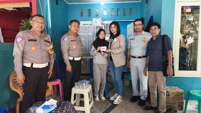 Gerak Cepat Dirlantas Polda Riau dan Jasa Raharja Mengunjungi Langsung Korban Laka Lantas
