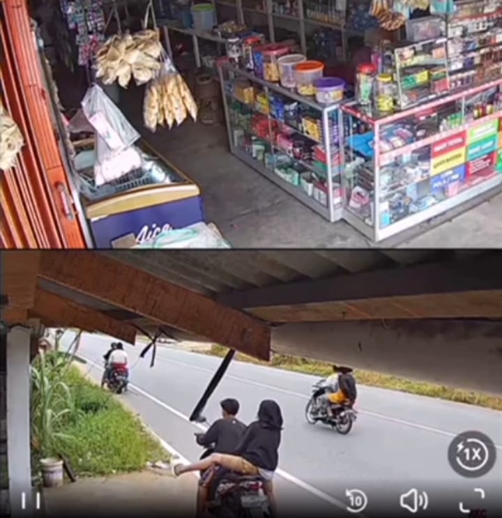 Viral Vidio Diduga Pengedar Uang Palsu Yang Bereaksi di Warung Sembako