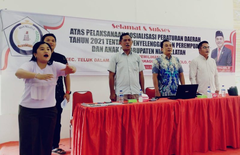 Ketua DPRD Nisel Elisati Halawa, ST Gelar Sosperda Nomor 02 Tahun 2021 Tentang Penyelenggaraan Perempuan dan Anak