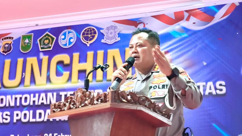 Dirlantas Polda Riau Pimpin langsung Launching Sekolah Percontohan Tertib Berlalu Lintas Tahun 2025 Ditlantas Polda Riau.