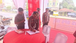 Kapolres Rohil Gelar Pengecekan Pos Yantertib Ramadhan 1446 H tahun 2025 di Bagan Sinembah 
