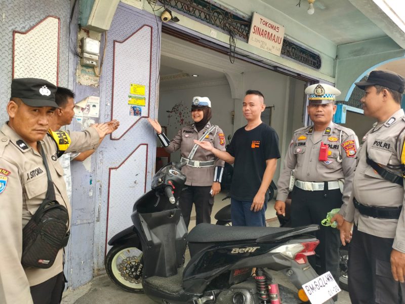Polsek Bangko Polres Rokan Hilir Beri Tips Mudik Aman Lebaran IdulFitri 2446. H