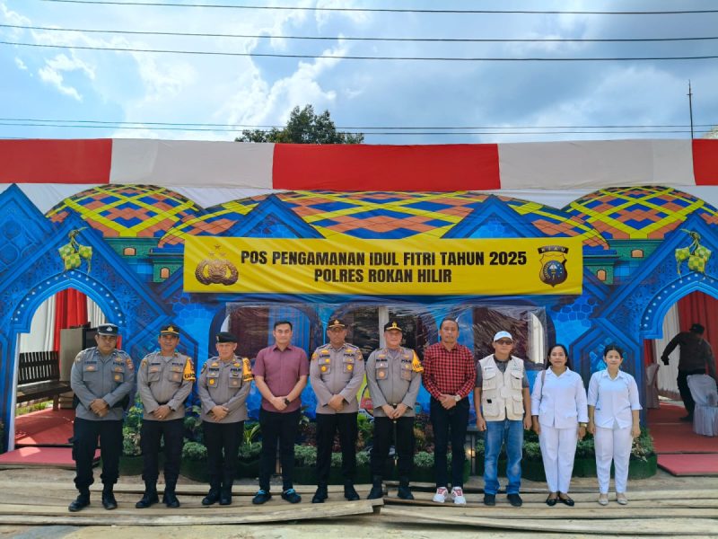 Kapolres Rohil Cek Pospam Ops Ketupat Lancang Kuning 2025