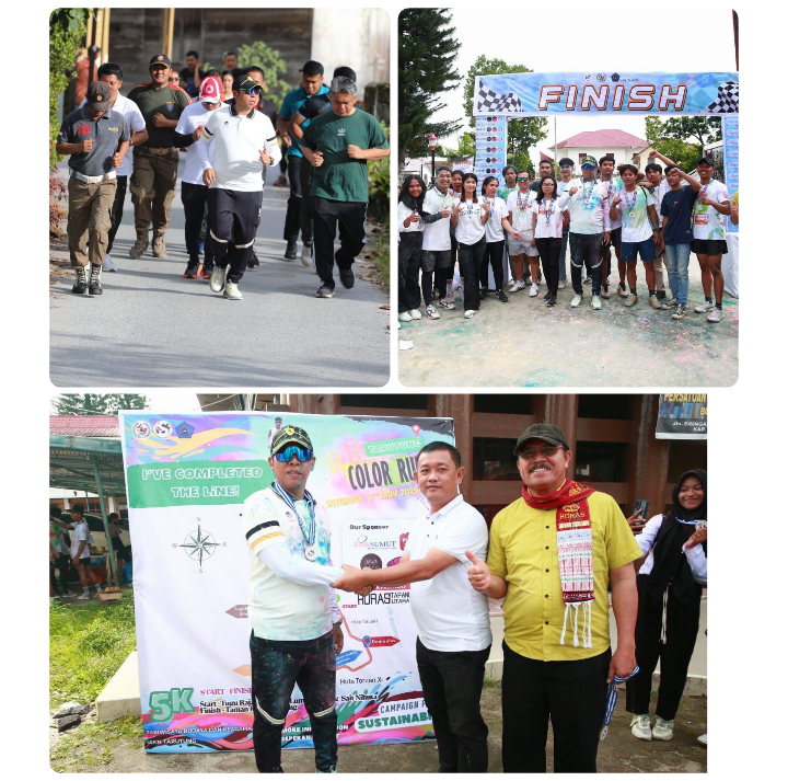 Bupati Taput Hadiri Puncak Sepekan Art Festival Season 5 Colour Run 2025