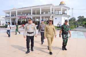 Kapolres Rohil Bersama Bupati dan Dandim O321, Pimpin Apel Kesiapsiagaan Penanggulangan Karhutla