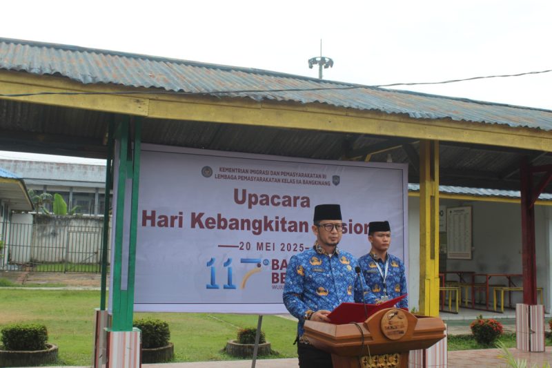 Semangat Kebangkitan Nasional Lapas Bangkinang Gelar Upacara Peringatan HARKITNAS KE- 117