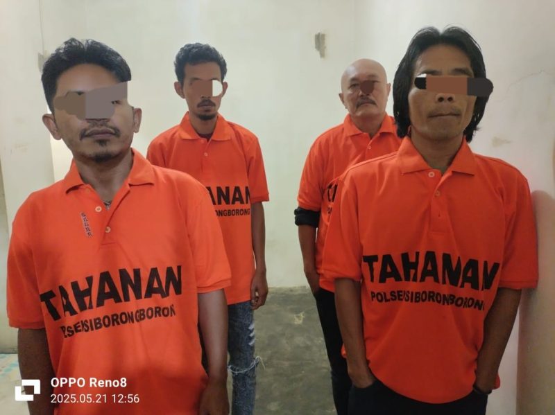 Polres Tapanuli Utara Berhasil Mengungkap Kasus Pencurian Kerbau, 4 Tersangka Diamankan
