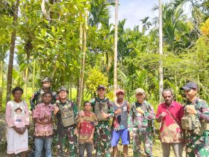 Satgas Yonif 131/Braja sakti Gelar Pelayanan Kesehatan Kepada Masyarakat Perbatasan Papua