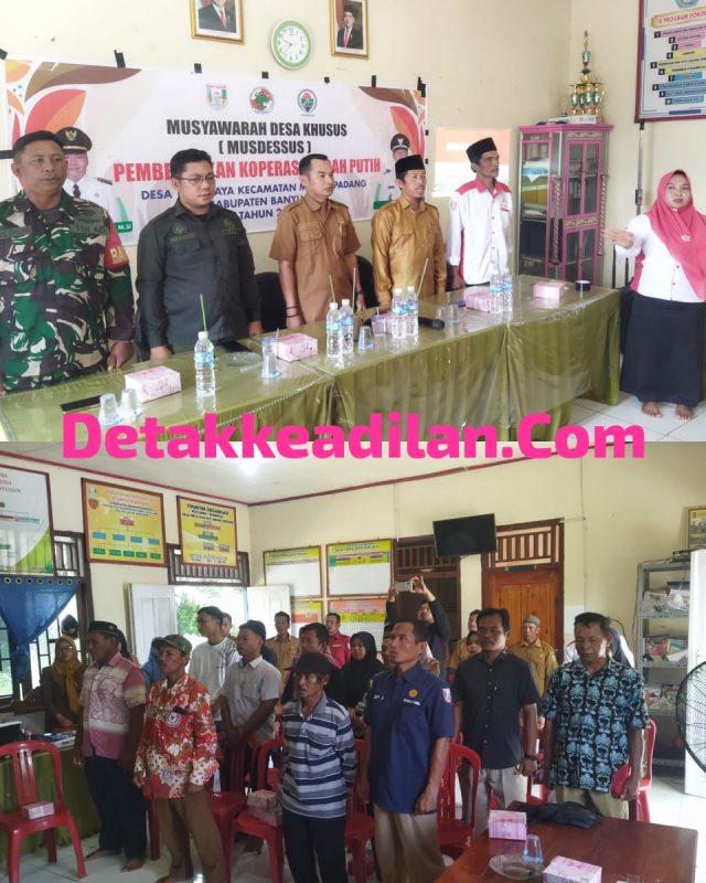 Pemerintah Desa Tirta Jaya Gelar Musdesus Pembentukan Koperasi Desa Merah Putih