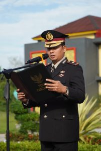 Wakapolres Rohul Kompol Rahmat Hidayat Pimpin Upacara Hari Lahir Pancasila 2025 