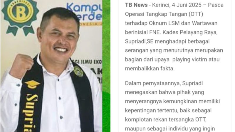 Sebut FNE Terkena OTT, Media Talago Batuah Dikecam Aktivis, Diduga Sebarkan Informasi Menyesatkan.
