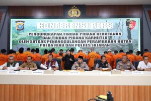POLDA RIAU KOMITMEN TINDAK TEGAS KEJAHATAN KEHUTANAN