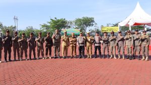 Bupati Bistamam dan Wabup Jhony Charles Hadiri Apel Gelar Pasukan Operasi Patuh Lancang Kuning 2025 di Polres Rohil