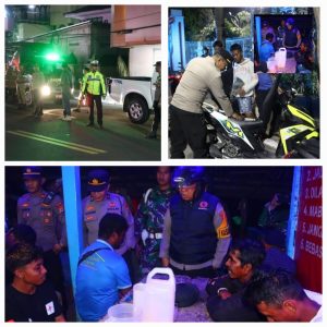 Polres Maros Gelar Patroli Bersama Jajaran TNI Dan Sappol PP Menggelar Patroli Gabugan Agar Tetap Kondusif Wilaya Kamtibmas Huku Polres Maros