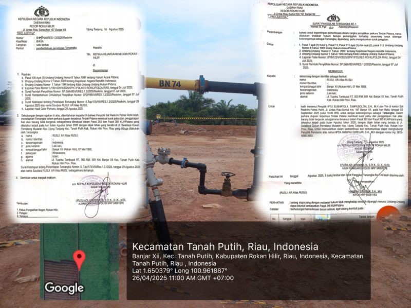 Tapal Batas Antara Ujung Tanjung Dan Banjar Xll. Jadi Ladang Konflik, Tiga Warga Banjar Xll Jadi Tersangka