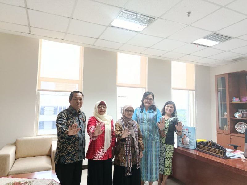 Ketua TP PKK Taput Audiensi dengan Sesmen Kemen P3A Usulkan Pembangunan Rumah Aman